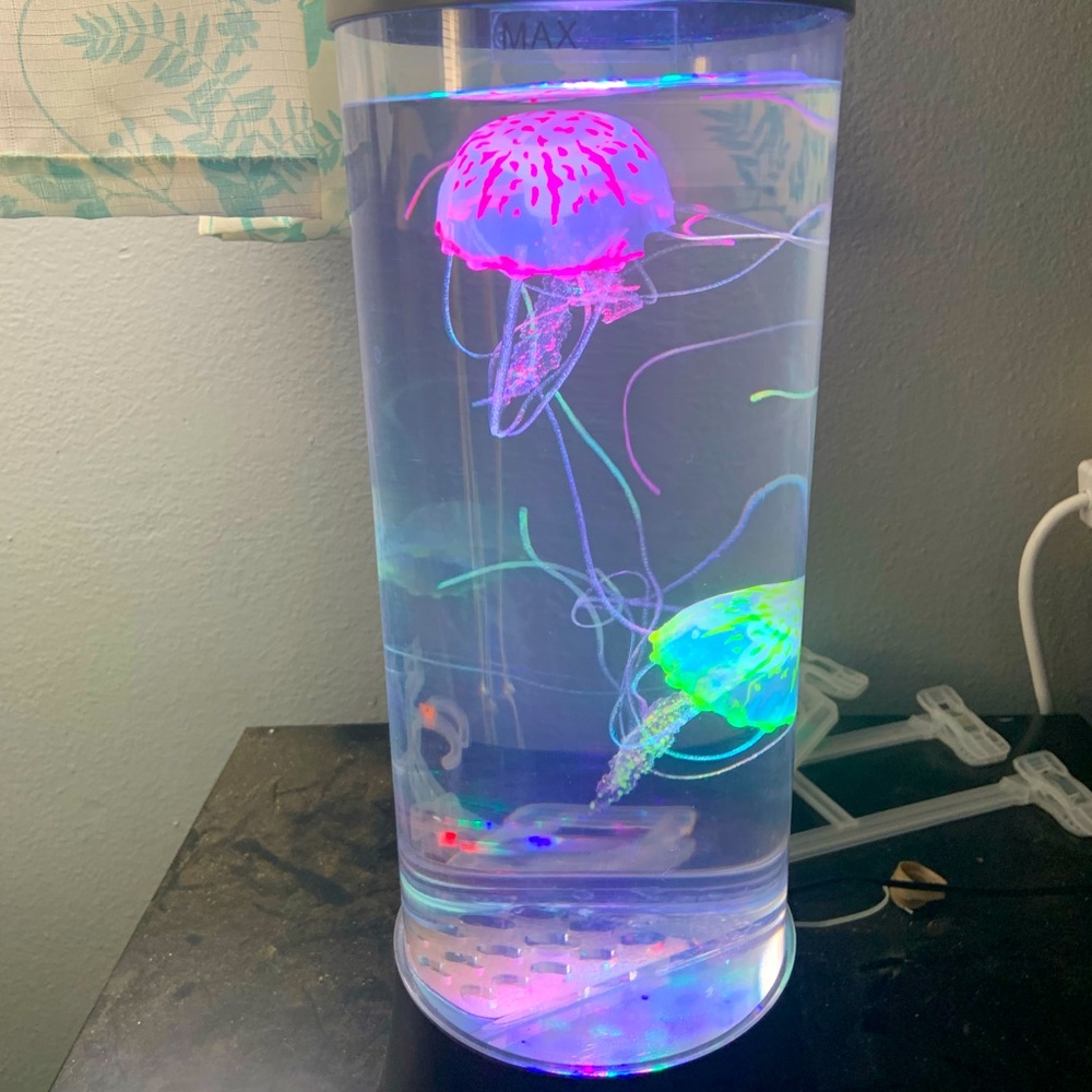 Jelly Fish Lighted Lamp